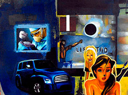 Gerardo Aragón, «Descubrimiento», óleo sobre tela, 2008.