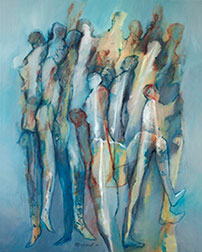 Michel V. Meulenert, «Coyuntural», óleo sobre tela, 2020.