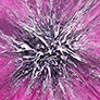 J.G. Gasque,
«Triada estelar, violeta», óleo sobre tela.
