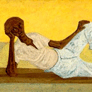 Clóvis Graciano, «Hombre en el campo amarillo», óleo sobre tela, 1965.