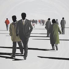 Xevi Vilaro, «Al filo de la realidad», detalle, óleo sobre tela, 2009