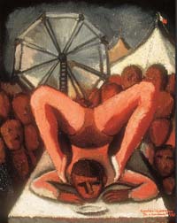 Carlos Orozco Romero, «El acróbata», óleo sobre tela 1929