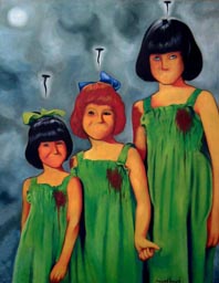 Miguel Angel Torres Rizo, «El color de la infancia», óleo sobre tela, 2010.