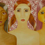 Jaroslava S. Valle, «Nosotros con la tristeza», óleo sobre tela, 2005.