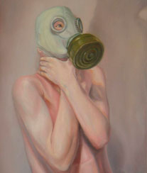 Abraham González Pacheco, «Sin título», óleo sobre cartón, 2009.