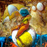 Ulises Betaña, «Sueño con huevos», óleo sobre tela, 2010.