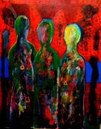 Otto Morel, «Alteridad», acrílico sobre tela, 2010.
