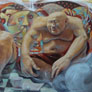 Francisco Navarro Méndez, «Filo y Sofo», óleo sobre tela, 2011.