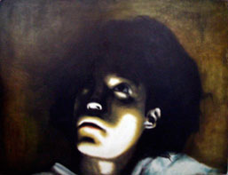 Gabriel Astaroth, «A veces quiero al despertar que el sueño sea la realidad», óleo sobre madera, 2009