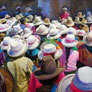 Aquiles Rondan, «Sombreros de Sihuas», acuarela sobre cartón.