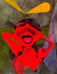 Rufino Tamayo, «El grito», óleo sobre tela, 1947.