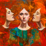 Martha Escondeur, «Susurro», óleo sobre tela, 2012.