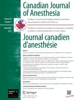 Canadian Journal of Anaesthesia